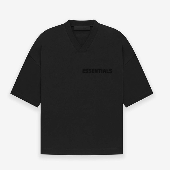 Fear of God essentials black football jersey top T-shirt black - Picture 2 of 6